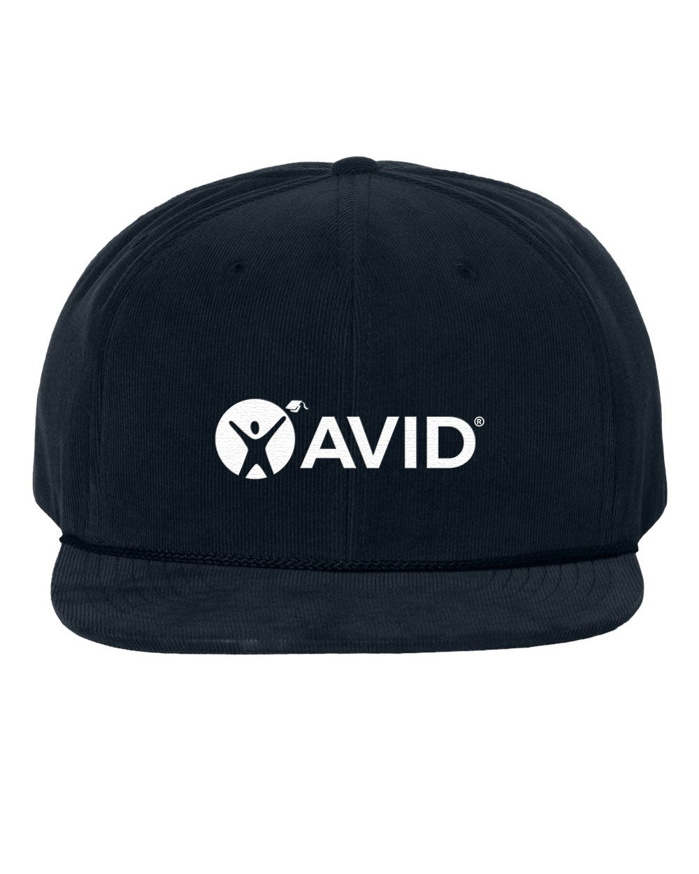 Avid adjustable black trucker hat