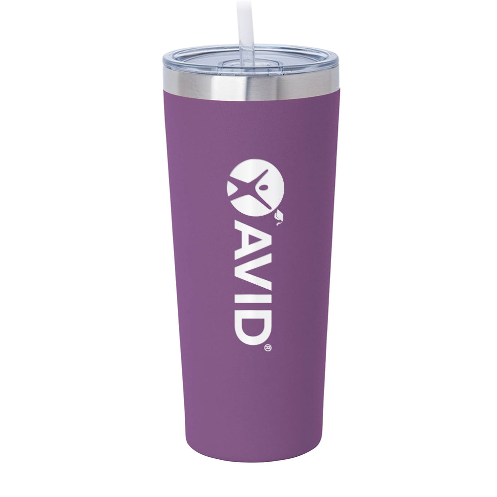 22oz Double Wall Stainless Steel Outer And Pp Inner Straw Tumbler